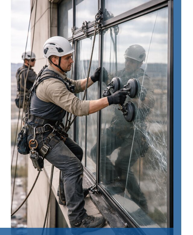 Замена стекла в витраже в Стерлитамаке под ключ от 8754 р. | ВЫСОТНИК-Стм