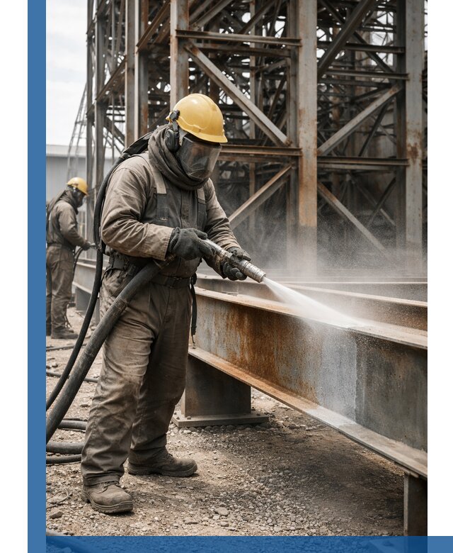 Пескоструйная очистка металлоконструкций в Стерлитамаке промышленная