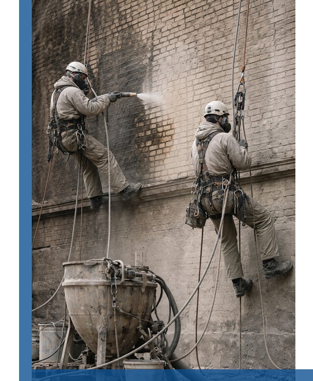 Пескоструйная очистка фасадов в Стерлитамаке профессионально