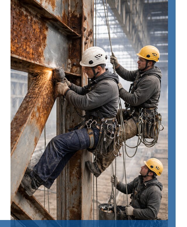 Зачистка металла от ржавчины в Стерлитамаке от 360 р. | ВЫСОТНИК-Стм