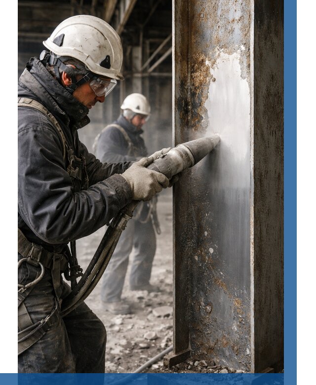 Удаление старой краски с металла в Стерлитамаке от 463 р. | ВЫСОТНИК-Стм