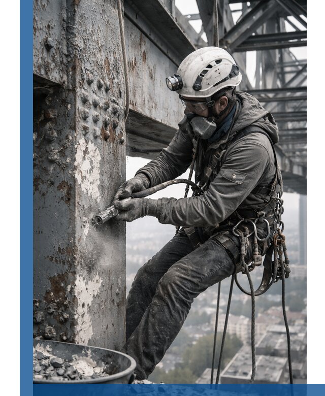 Удаление старой краски с металлических конструкций в Стерлитамаке