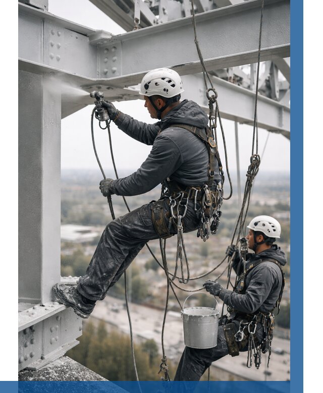 Покраска металлоконструкций на высоте в Стерлитамаке 360 р |ВЫСОТНИК-Стм