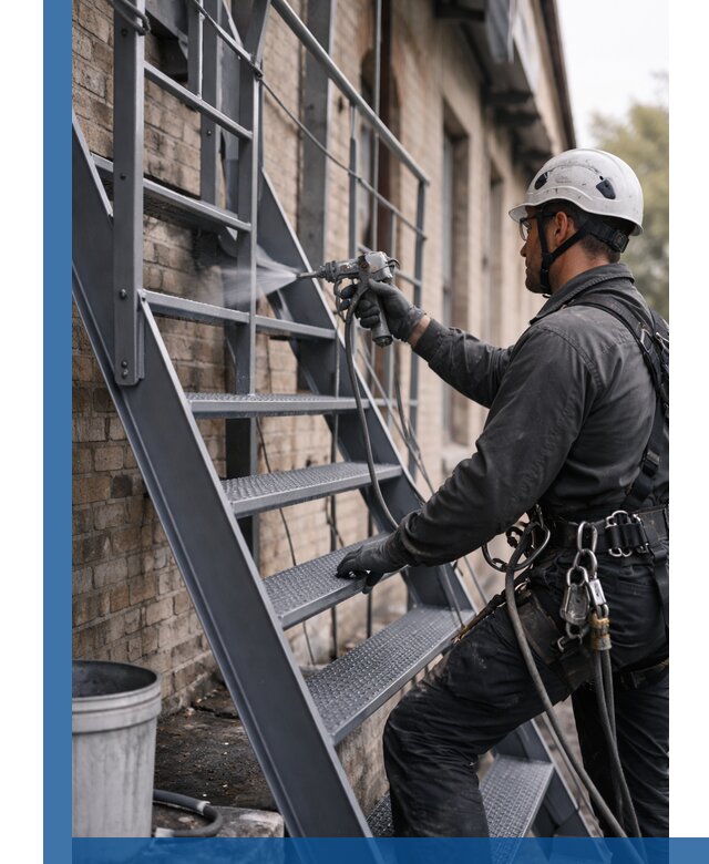 Покраска и антикоррозионная защита пожарных лестниц в Стерлитамаке