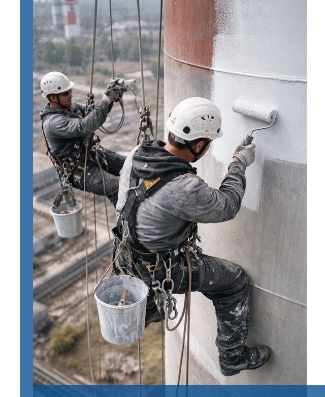 Покраска дымовых труб в Стерлитамаке: антикоррозийная защита и восстановление