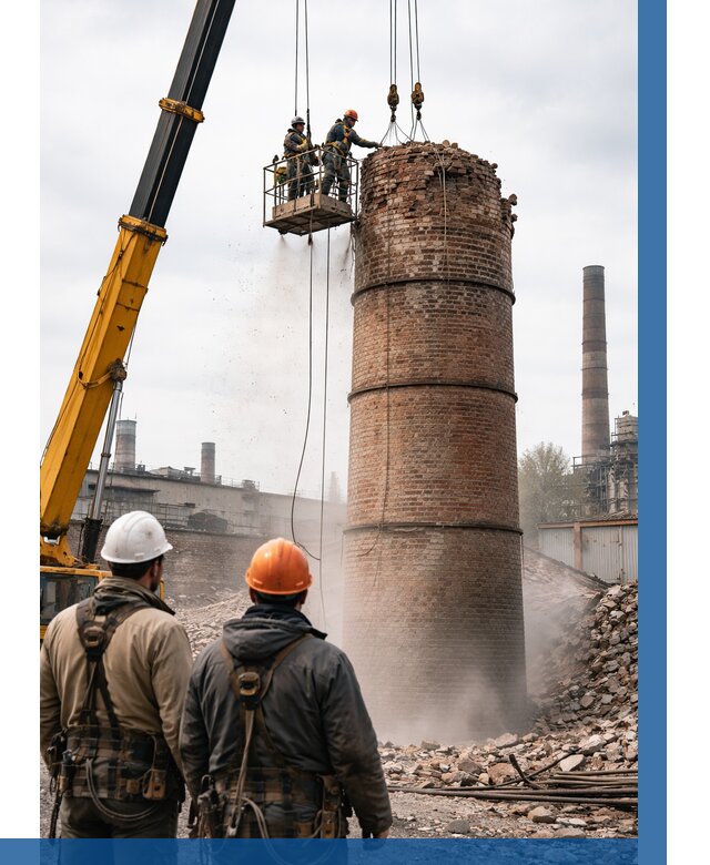 Демонтаж дымовой трубы в Стерлитамаке от 92691 р. | ВЫСОТНИК-Стм, смета