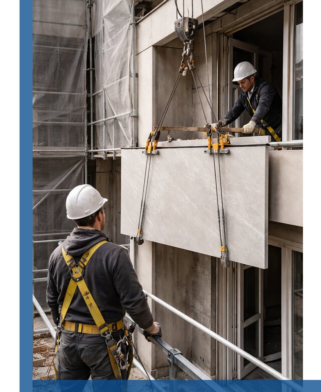 Подъем керамогранита на этаж в Стерлитамаке грузчиками и техникой