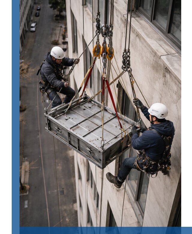 Спуск и подъем грузов по фасаду в Стерлитамаке для зданий