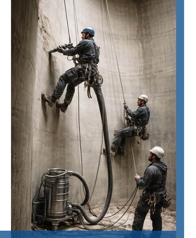 Зачистка силосов в Стерлитамаке от 4635 р. Договор и смета ВЫСОТНИК-Стм