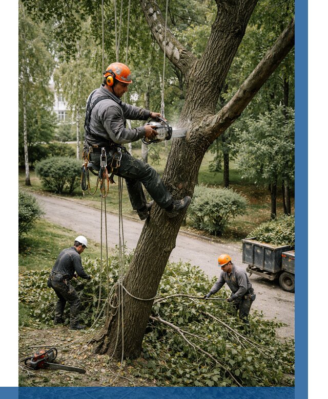 Кронирование деревьев в Стерлитамаке от 6694 р. | ВЫСОТНИК-Стм