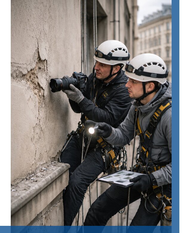 Фотофиксация дефектов фасада в Стерлитамаке от 4635 р. | ВЫСОТНИК-Стм