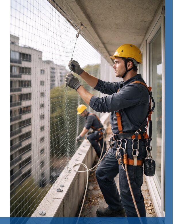 Монтаж сетки от птиц в Стерлитамаке от 4635 р. | ВЫСОТНИК-Стм