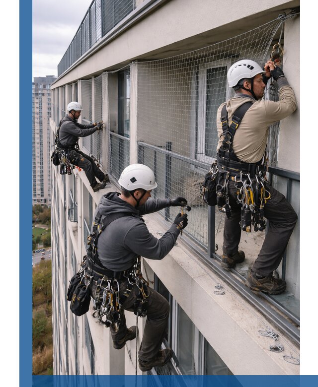 Профессиональный монтаж защитной сетки от птиц в Стерлитамаке