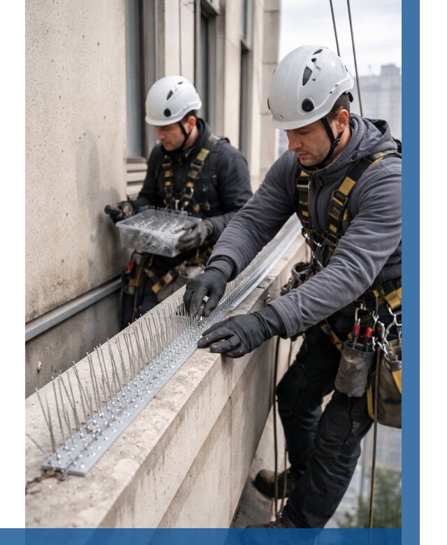 Установка шипов от птиц в Стерлитамаке от 875 р. | ВЫСОТНИК-Стм